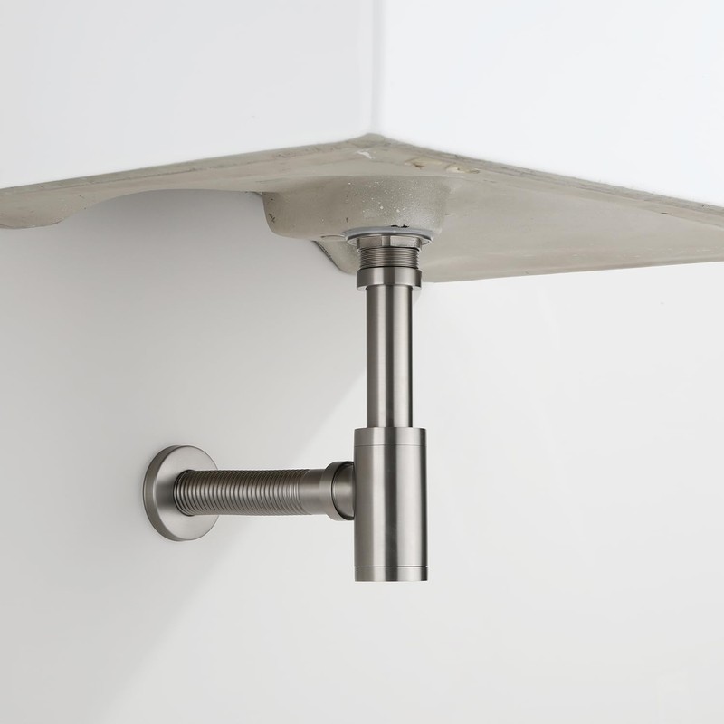 GORDEE Bathroom Sink P-Trap Drain, Adjustable 1-1/4 Bottle P Trap