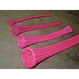 TECHFLEX NEON PINK - BRAIDED EXPANDABLE SLEVING - 1/8" THRU 1/2" --- 10 and 25 feet - 25, 3/8