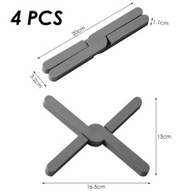 4 Pieces Desktop Potting Mats, Anti-Scalding Pads, Creative Potting Pads, Foldable Potting Pads, Anti-Slip Mats