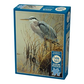 Cobble Hill 500 Piece Puzzle - Great Blue Heron - Sample Poster Included