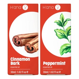 Juego De Aceites Esenciales - Canela Y Mentha - 2x1 Oz Aroma