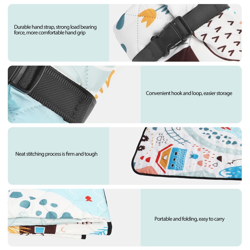 Outdoor Picnic Mat Waterproof Soft Comfortable Portable Camping Blanket for