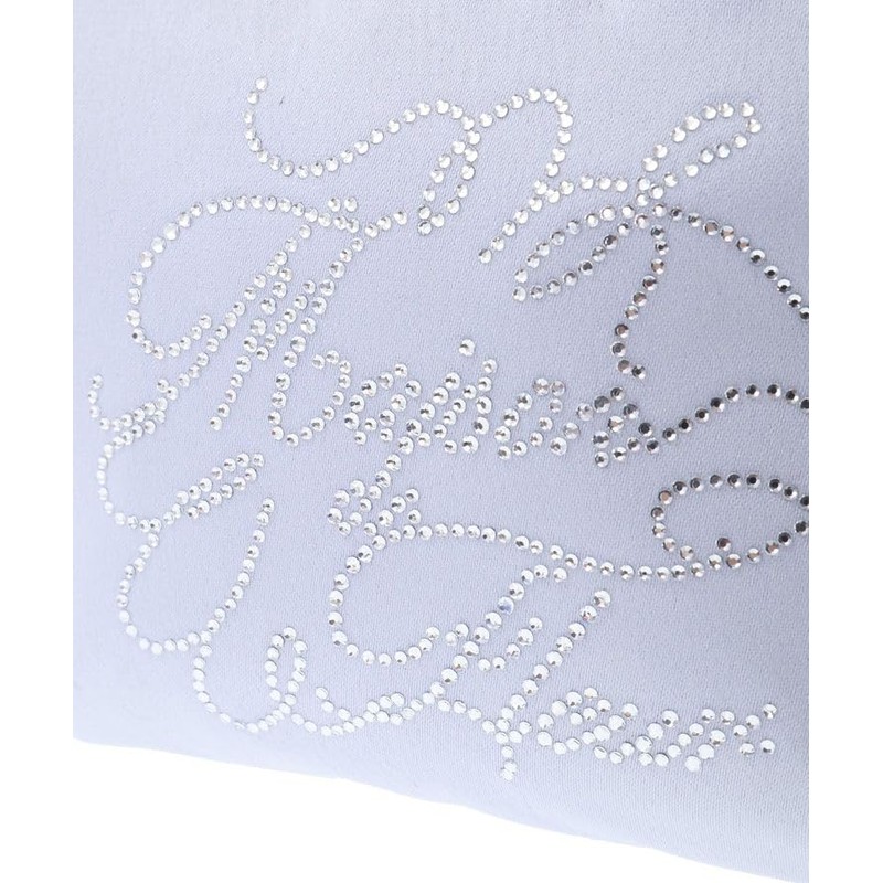 Maison de Fleur Women's EC Limited Rhinestone Pouch, Gray Blue,