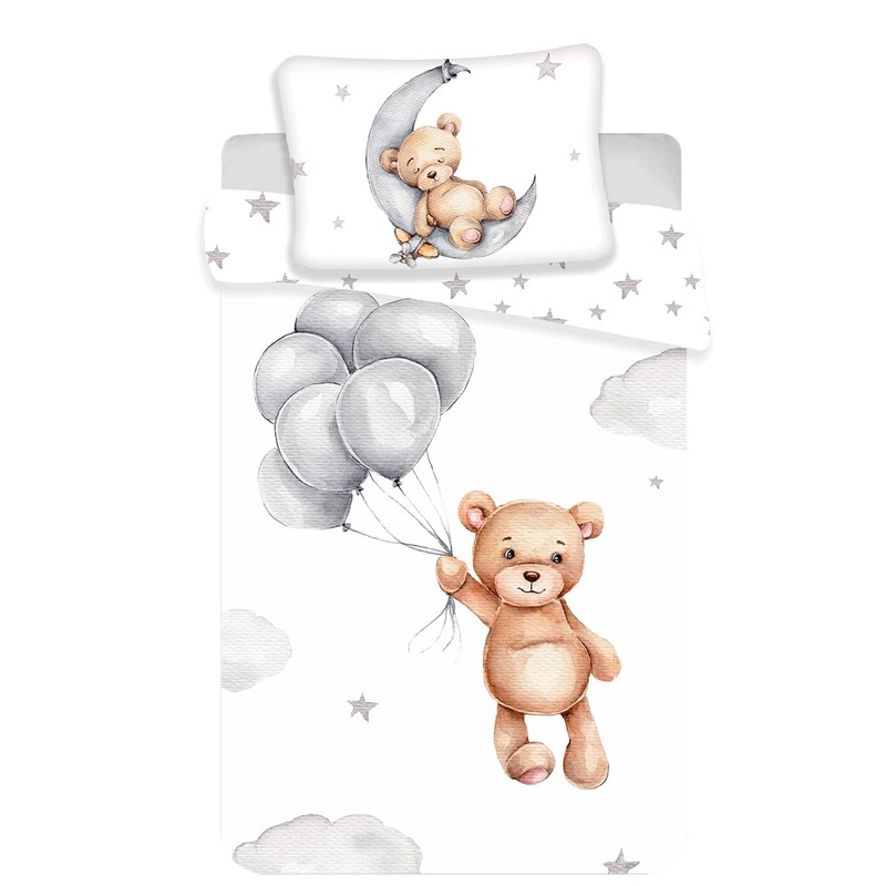 APTEX Baby Bed Linen with Teddy in the Moon 100