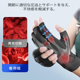 DONFRI Finger Support Compression Gloves, Joint Load Reduction, Finger Strengthening Aid, Wrist Fingerless Gloves, Lightweight, Non-Slip Driving Gloves, Unisex, Gaming Gloves