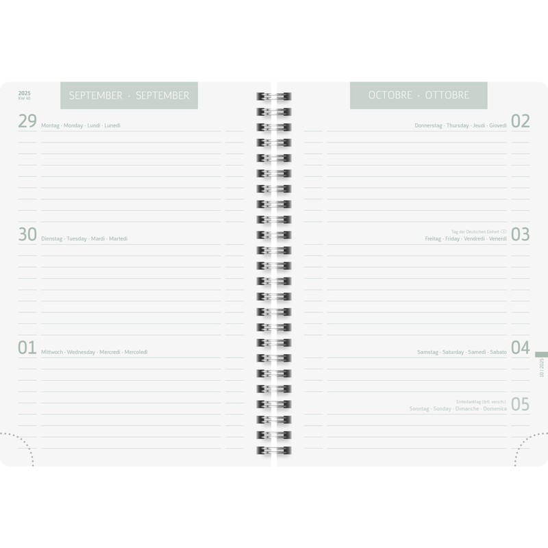 BRUNNEN School Calendar 2025/2026 "Little Plants" | A5, Plastic