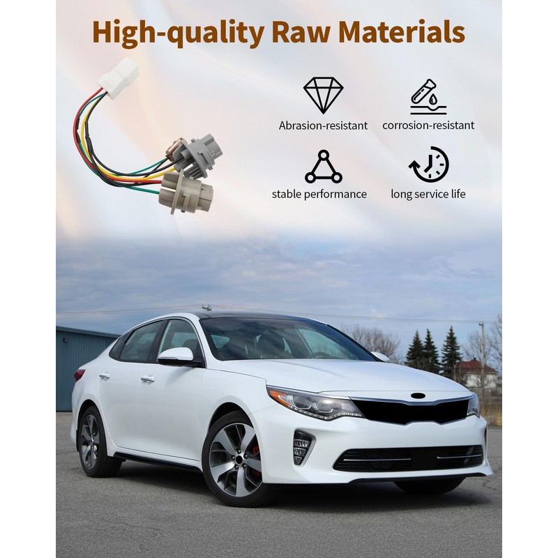 JadeBirch Tail Light Bulb Socket & Wiring Harness Fit for