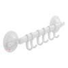 J.H. Company Perchero Adherible Multiusos Baño O Cocina 6 Ganchos Mx-92 Color Gris Claro