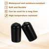 sourcing map 28Pcs Rubber End Caps, 10.5mm(7/16") ID Round Screw