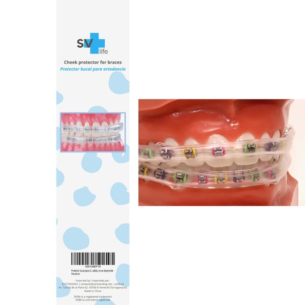 Mouthguard for Braces, Replaces Orthodontic Wax | Prevents Wounds on Lips Cheeks | Reusable, Transparent, No Flavour