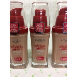 L'Oréal 3 X L'Oreal Infallible Advanced Never Fail Makeup Foundation NATURAL IVORY #604
