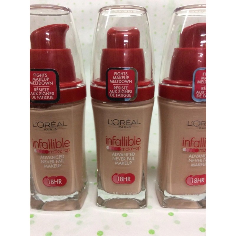 L'Oréal 3 X L'Oreal Infallible Advanced Never Fail Makeup Foundation