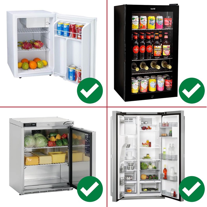 SPARES2GO Fridge Shelf compatible with Dometic Refrigerator Freezer Adjustable White