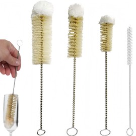 Narrow Bottle Brush Set Small Bottle Brushes Thin Long Handle Bottle Brush