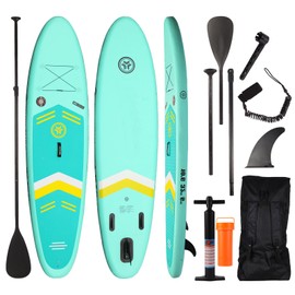 YoePuiw 10.6”32“6 Premium Inflatable Stand Up Paddle Boards with Durable SUP Paddle Board Accessories Wide Stable Design Includes Backpack Required Parts Non-Slip Comfort Deck for Youth & Adults