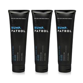 Bump Patrol Cool Shave Gel - Sensitive Clear Shaving Gel With Menthol Prevents Razor Burn, Bumps, Ingrown Hair - 4 Ounces 3 Pack