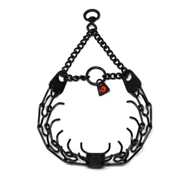 Herm Sprenger Black Stainless Steel Prong Dog Training Collar with Swivel Ultra-Plus Pet Pinch Collar No-Pull Collar for Dogs Anti Pull Training Collar Made in Germany 2.25mm x 16in