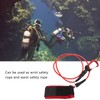 Freediving Lanyard Leash Diving Safety Rope Cable with Wristband Carabiner