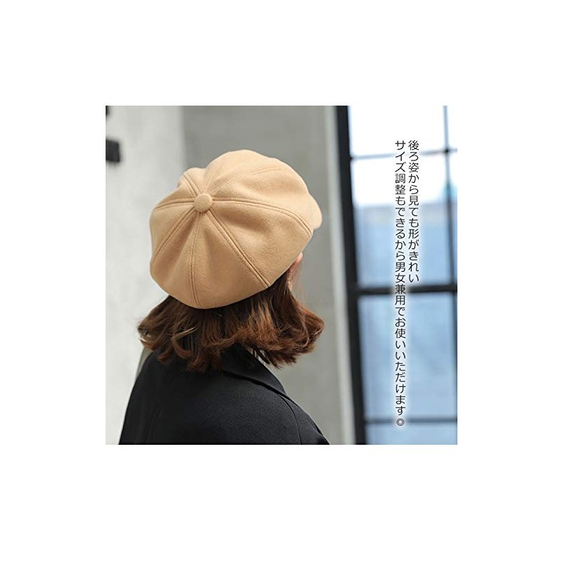 AMgrocery Women's Cap, 30% Wool Blend, Size Adjustable, Brim, Stylish,