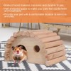 GOTOTOP Wooden Hamster House, Small Animal Nesting Habitat DIY Hideout