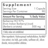 Nutricology Berberine 500 - Metabolic Liver Support - 90 Vegetarian