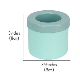 2 Pack Cylinder Ice Cube Mold Ice Trays, Silicone Ice Bucket, Portable Ice Cube Maker, Press-Type Easy-Release Ice Cup (Blue)