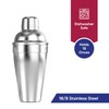 HIC Kitchen Bar Cocktail Shaker, 18/8 Stainless Steel, Mirror Finish,