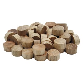 General Tools 313012 1/2-Inch Flat Head Plugs, FSC Ethically Sourced Oak, 45-Pack