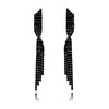 Leovqn Rhinestone Earrings for Women Long Chandelier Earrings Sparkly Dangling