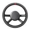 MEWANT Stitch On Custom Fit Steering Wheel Cover for Jeep