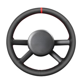 MEWANT Stitch On Custom Fit Steering Wheel Cover for Jeep Wrangler