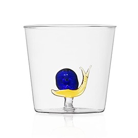 Ichendorf Milano Esc Glass Borosilicate Glass Modern Italian Design Glass with Figure 8 x 8.5 cm
