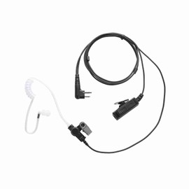 Yolipar 2-Pin 2-Wire Earpiece Surveillance Kit Compatible with Motorola Radio CLS1410 CLS1110 CP200 GP300 GP2000 Walkie Talkie Radio with Big PTT Mic Tansparent Acoustic Tube Headset