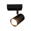 Ledvion LED Ceiling Spotlight Black 1-Light, Dimmable, 5W, 2700K, Tilt,