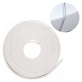 DSO Car Door Guard, 5M Car Edge Trim Rubber Seal Protector U Shaped Car Protection Door Edge Guard Fit Most Cars (White)