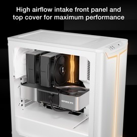 be quiet! Pure Base 501 DX White Mid-Tower ATX Case | High Airflow | 3 Preinstalled Pure Wings 3 140mm PWM Fans | Optimized Air Pressure | BGW77