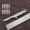 Small Stainless Steel Quick Release Utility Knife,EDC Pocket Knife Folding