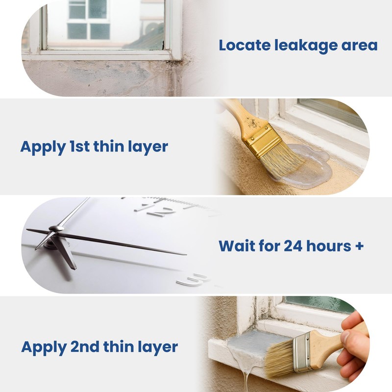 Clear Waterproof Sealant – Water-Based Transparent Waterproof Coating Acrylic Paste