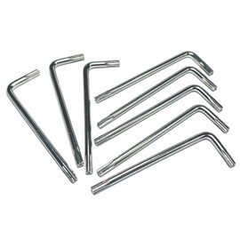 ZDingTech 8pcs T15 Torx Bit T15 Anti Tamper Proof Torx Star Key Bit Wrench,T 15 torx key set,allen key drill bit set L-Shape,S2 Steel tamper proof torx bit set