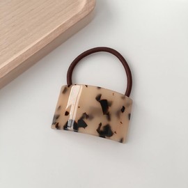 GSHLLO 3 Pcs Fashion Cuff Hair Bands French Hair Ties Small Elastic Hair Cuffs Decorative Ponytail Holders Ponytail Hair Rings Tortoise Shell Hair Accessories