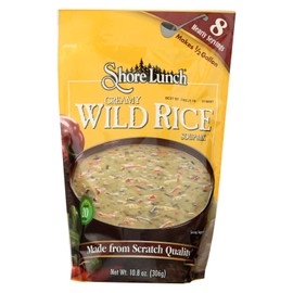 Shore Lunch Creamy Wild Rice Soup Mix, Made with Blends of White & Wild Rice with Seasonings, 8 Hearty Servings, Makes ½ Gallon of Soup, 10.8-Ounces (Pack of 12)