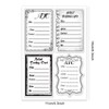 GLOBLELAND ATC Frames Silicone Clear Stamps Artist Trading Card Transparent