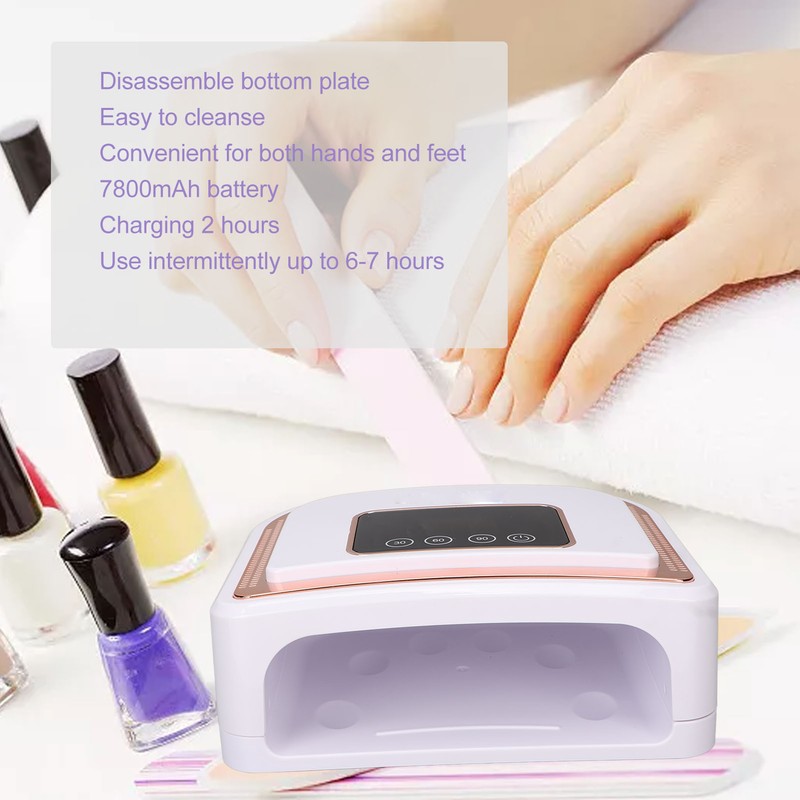 120W Nail Gel Dryer 4 Time Setting 30pcs Light Chips