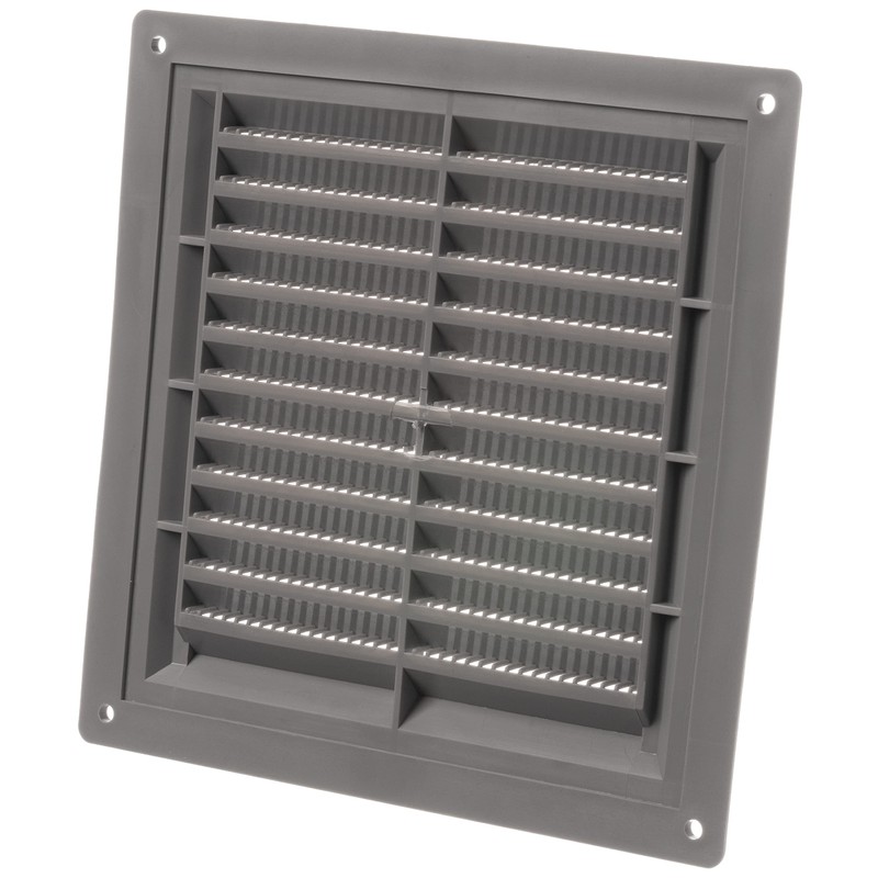 LIRAST 150x150mm / 6x6 inch Grey Plastic Ventilation Grille -
