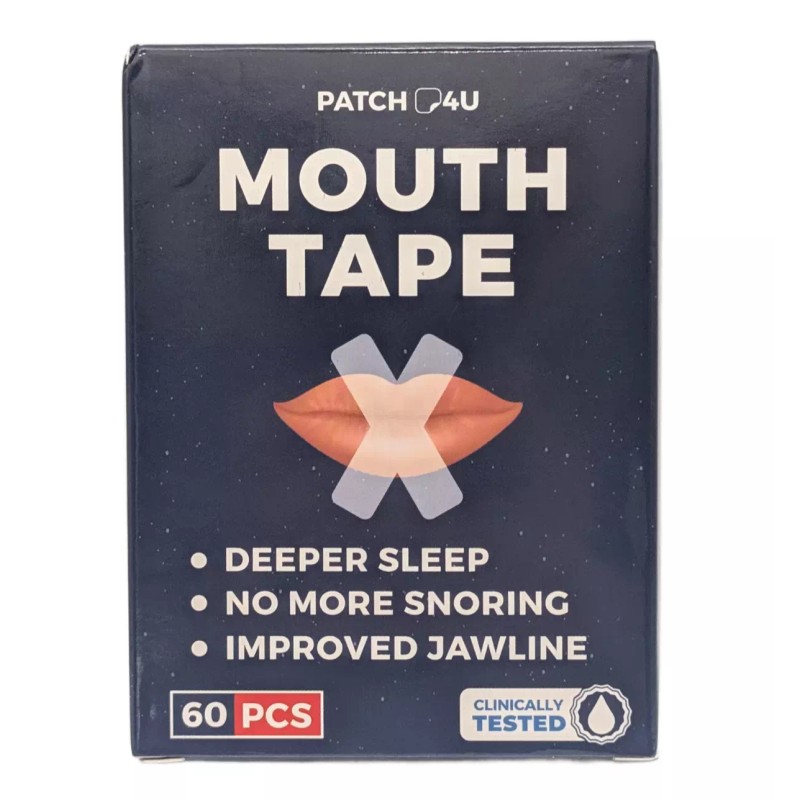 patch4u Premium Face Mouth Tape for Snoring, Hypoallergenic