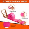 Mimanchi Heavy Duty E-Track Ratchet Straps for Trucks, 2in×15ft Cargo