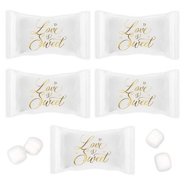 Gift Boutique Wedding Buttermints, 100 Count Individually Wrapped Mint Candy, Wedding Mints, Bridal Shower Favors, Love Is Sweet, Party Favors, 13 Oz