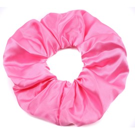 Mytoptrendz® 3 Pack Stressless Scrunchies, Large Silky Satin Hair Ties For Girls, Women Classic Hair Accessory (Trio Pack- Orange, Green, Neon Pink)