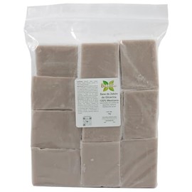 Base de Jabón de Glicerina 100% Mexicano (adicionada con aceites de aguacate, jojoba, cacahuete & manteca de cacao) 1 Kg