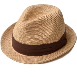 nakota Mixed Paper Hat, Men's, Women's, Straw Hat, Foldable, Panama Hat, Spring, Summer, Fedora, Ribbon - Casual mixed yellow (51)